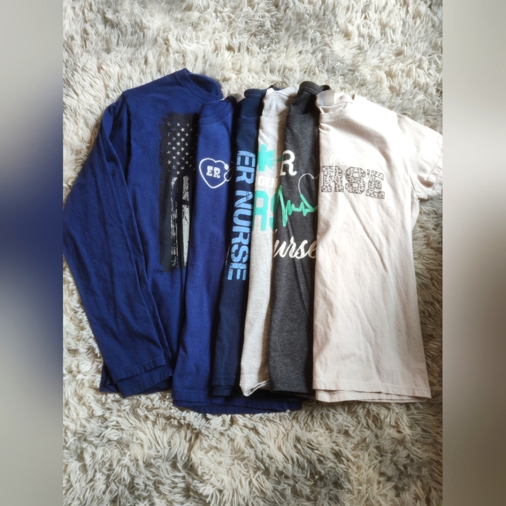 ER Nurse Graphic T-Shirts Bundle Of 6